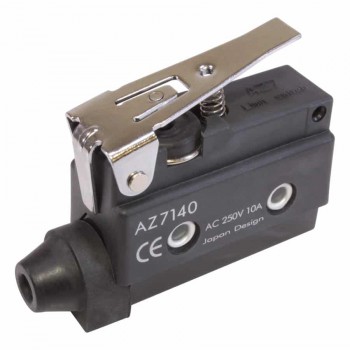 Interrupteur de fin de course à levier à charnière courte - N.O./N.F. - 250 V - 15 A