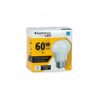 Luminus LED 8.5 Watt A19 Warm White Dimmable - Pack of 2