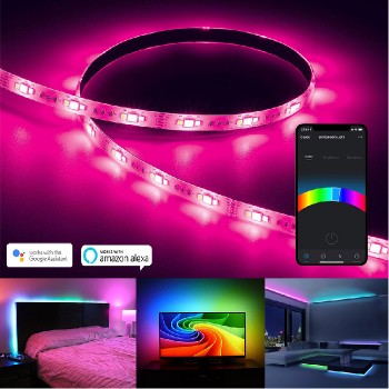 Merkury Bande DEL flexible intelligente - 5 V - 90 DEL/m - RVB/TCC - 2 m