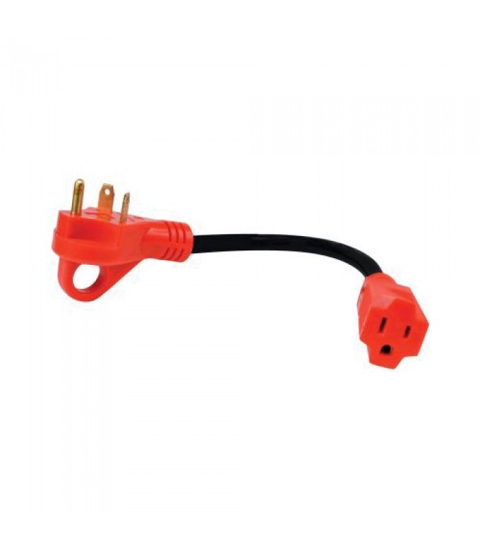 Mighty Cord A10-3015 12 in. Adapter Cord w/Handle - 30AM to 15AF