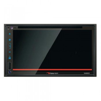 Nakamichi 2 DIN, 6.8 in, CD/DVD, BT, 4v,Dual USB, CARPLAY / ANDROID AUTO