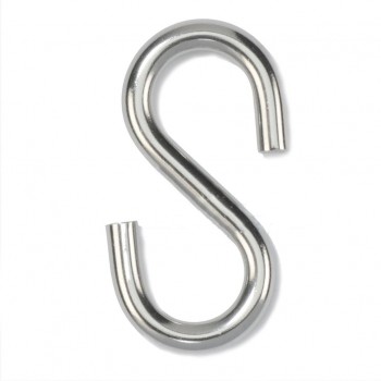 Nickel-plated S Hooks 9/32 in x 2-1/2 in / 2 pcs