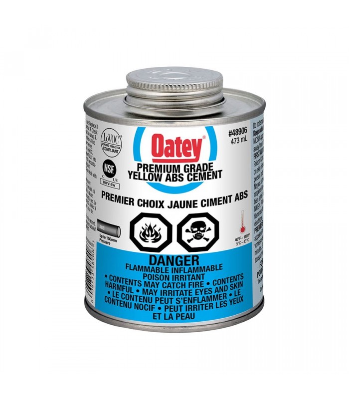 Oatey Premium Grade Yellow ABS Cement 473ml