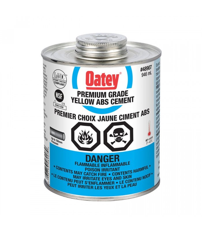 Oatey Premium Grade Yellow ABS Cement 946ml