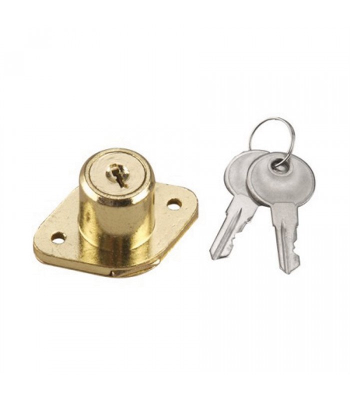 Onward Drawer Lock Brass 3/4 In 190B-T