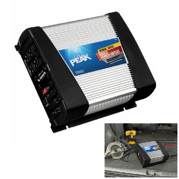 Peak Onduleur de puissance pour véhicule - 4 prise CA et port USB - 3000 W - Réusiné