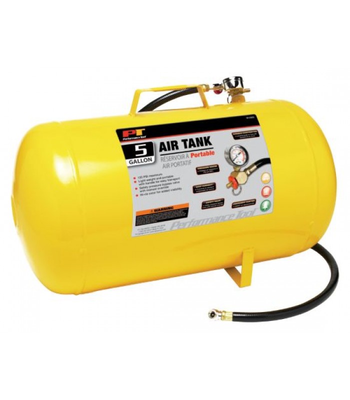 Performance Tool Portable Air Tank 5 Gallon