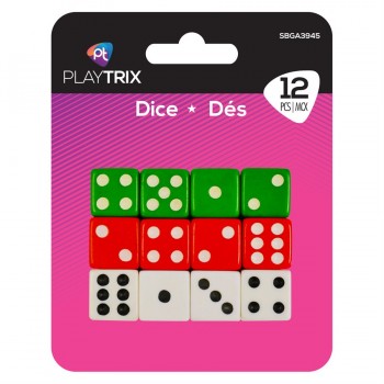 Playtrix Pack of 12 Dice
