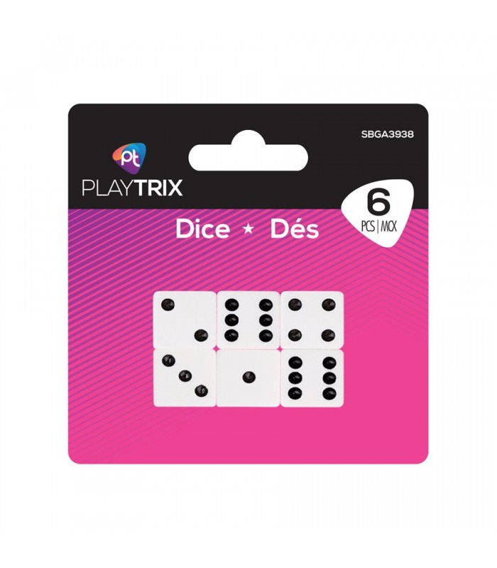 Playtrix Paquet de 6 Dés