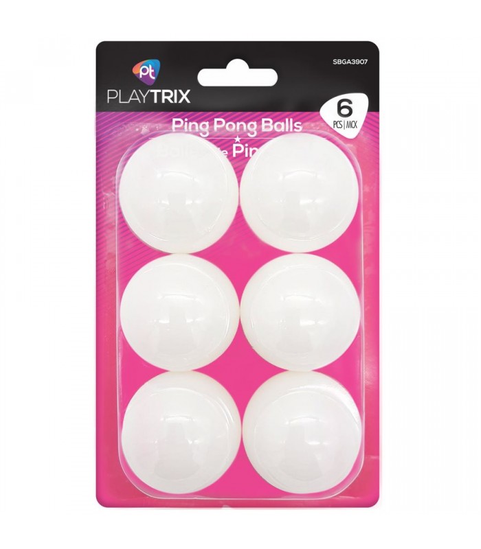 Playtrix Balles de Ping Pong - Paquet de 6