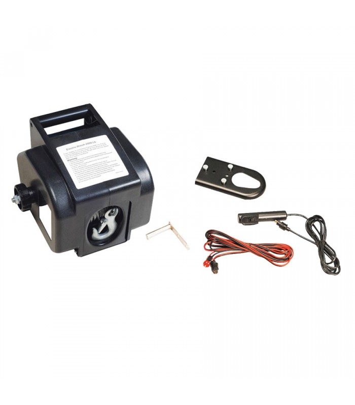 Portable Electric Winch 12 Volt 2000 lbs