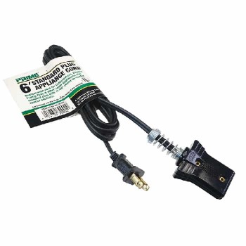 Power Cable for Small Household Appliances - 1250 W - 125 V - 10 A - 1.82 m