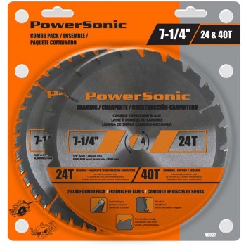 PowerSonic Lame de scie à charpente 7-1/4 po - Ensemble de 3
