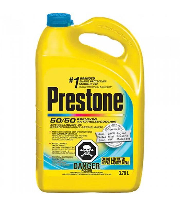 Prestone European Motor Antifreeze/Coolant 3.78L