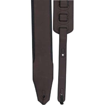 Profile Courroie à guitare en cuir 2.8 po.' - Brun