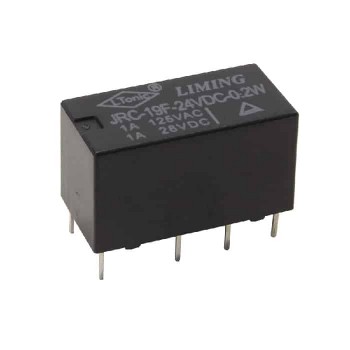 PureVolt Relais 24 V CC pour circuit imprimé - 8 pins - D.P.D.T. - 1 A