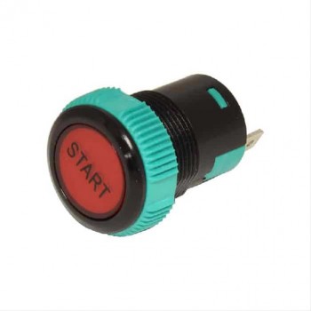 PureVolt 3-pin Momentary Illuminated Round Push Button - Red
