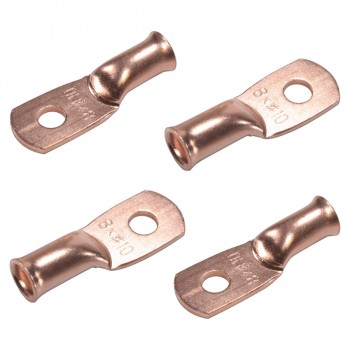 PureVolt Terminal à Anneau 6 Ga pour vis #10 - Paquet de 4