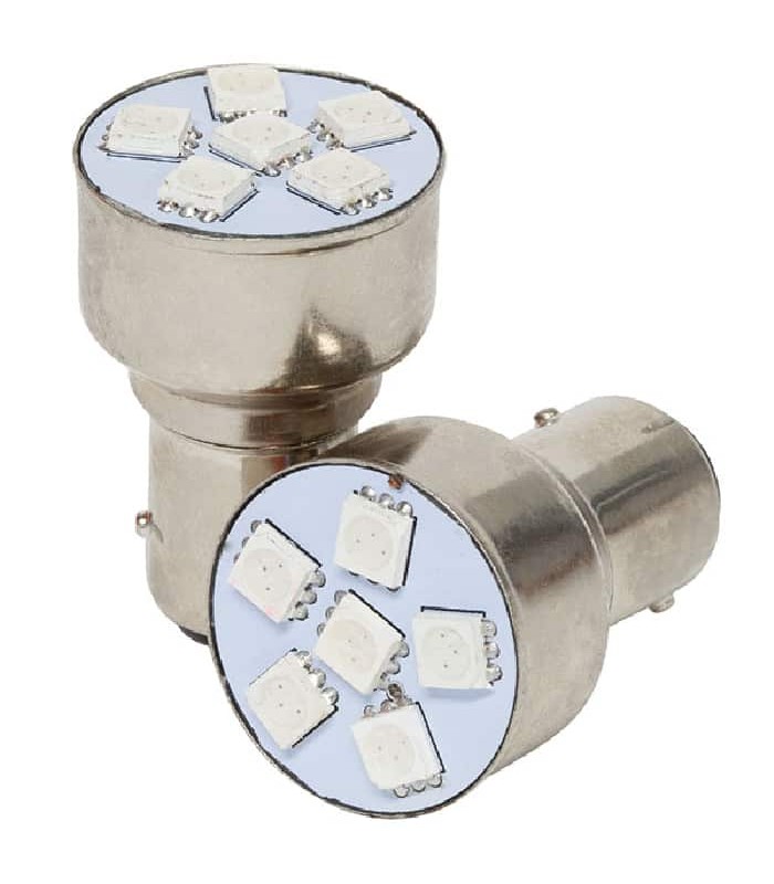 PureVolt Lumière 6 DEL 5050 SMD Base 1156 - Paquet de 2