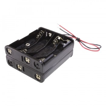 PureVolt Support Pour Batterie Aaa X 8 Avec Fils