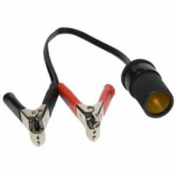 PureVolt Prise allume-cigare femelle à 2 pinces alligator - 12V