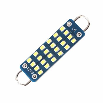 PureVolt Ampoule DEL Festoon avec base en boucles rigides - 12 V - 6500 K - 44 mm