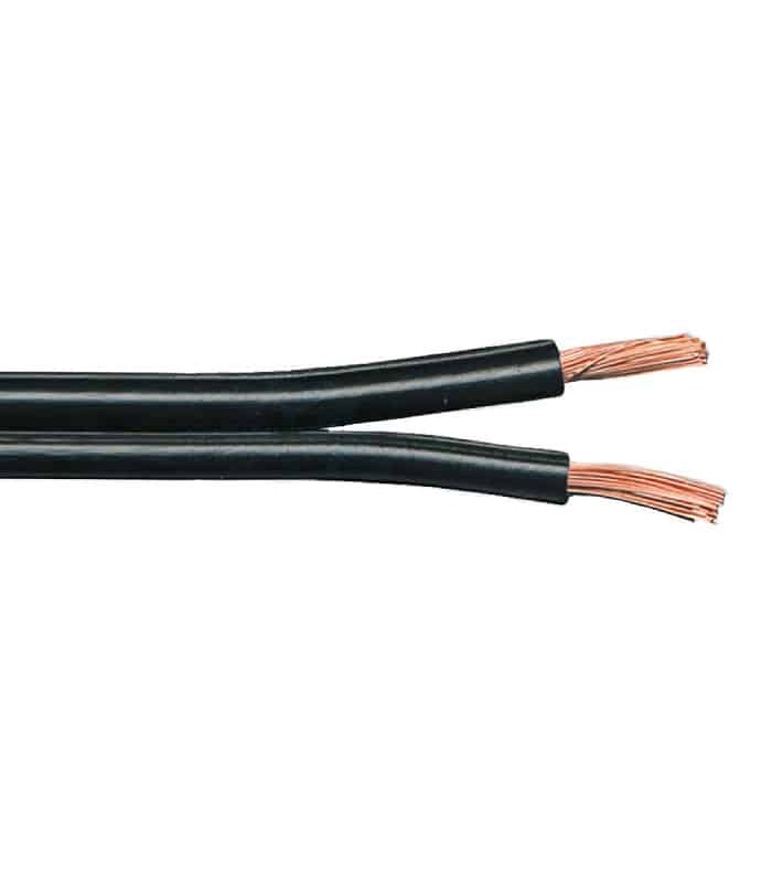 PureVolt Flat Stranded Electrical Wire - 2C/18 AWG - SPT-1 - FT2 - Black - 30 m