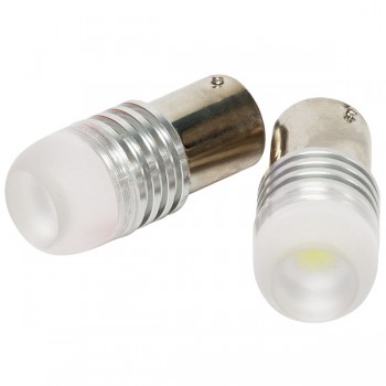 PureVolt Ampoule à 1 DEL haute intensité pour véhicule - 12 V - 1 W - 1156 - Blanc - Paquet de 2