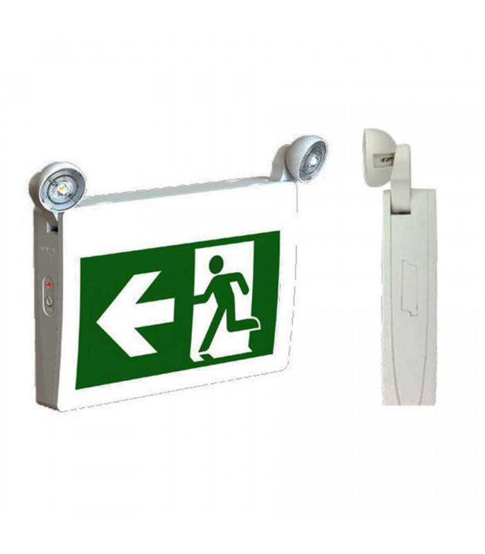 PureVolt LED Emergency Exit Sign with Emergency Lighting