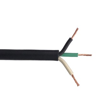 PureVolt Câble de fils multibrins - 3C/18 AWG - SJT - FT2 - Noir - 15 m