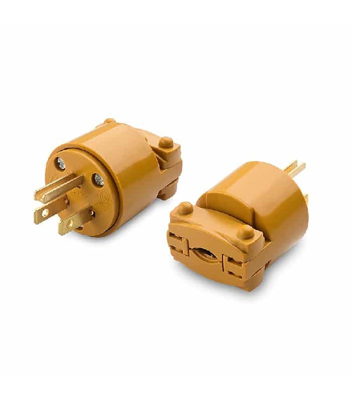 PureVolt NEMA 5-15P Male Plug - 125 V - 15 A - Yellow
