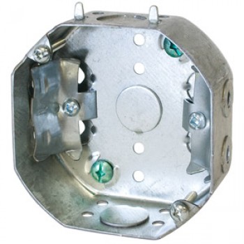 PureVolt Octagonal Electrical Box for BX Cable - 4 in X 4 in X 1-1/2 in