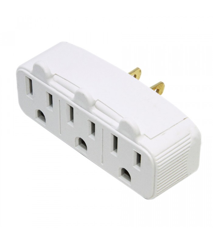 PureVolt Power Strip with 3 Sockets - 125V - 15A - White