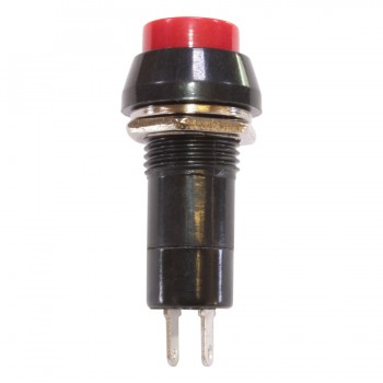 PureVolt Round Push Button switch ON/OFF - SPST - 2 pins - 125VAC - 3A - Red