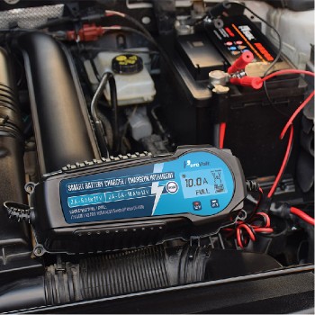 PureVolt Smart Charger for 12 V Lithium and Lead-Acid Battery with Protections -Charger/Maintenance/Repairer/Tester - 10 A