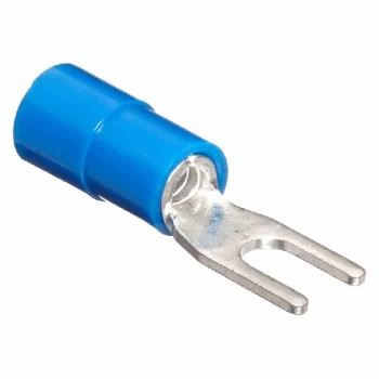 PureVolt Terminal fourchette - Vis #4 - 16-14 AWG - Bleu - Paquet de 10