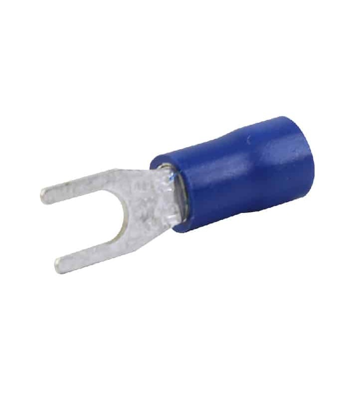 PureVolt Spade Terminal - Screw #6 - 16-14 AWG - Blue - Pack of 10