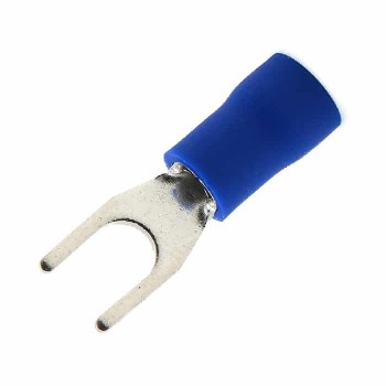 PureVolt Spade Terminal - Screw #8 - 16-14 AWG - Blue - Pack of 10