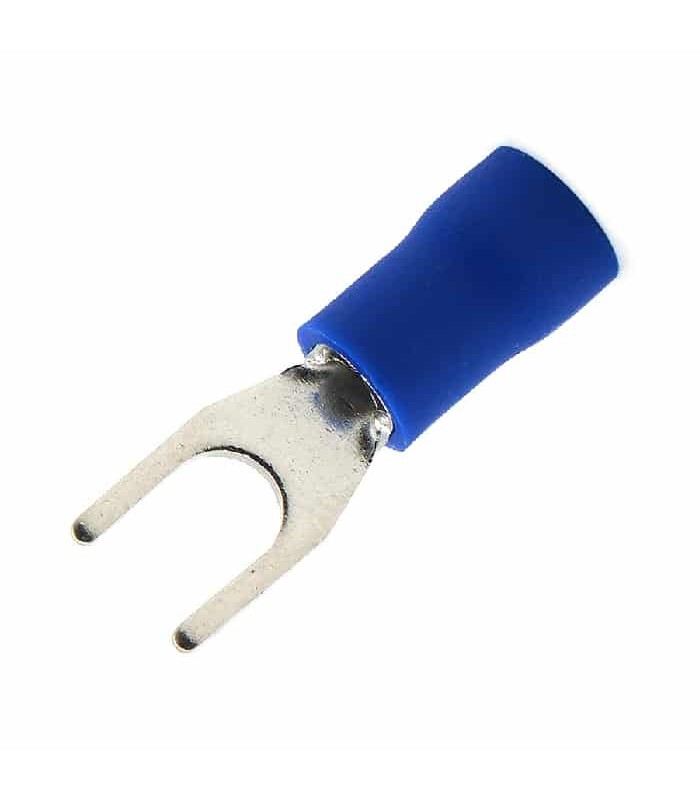 PureVolt Spade Terminal - Screw #8 - 16-14 AWG - Blue - Pack of 10