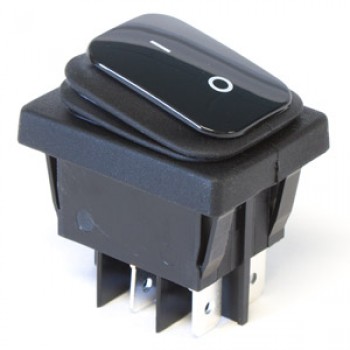 PureVolt Toggle switch ON-OFF 16A 125V D.P.S.T. 5P – Black