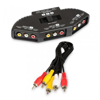 RCA Switch 3-in-1 Composite Audio/Video Switch