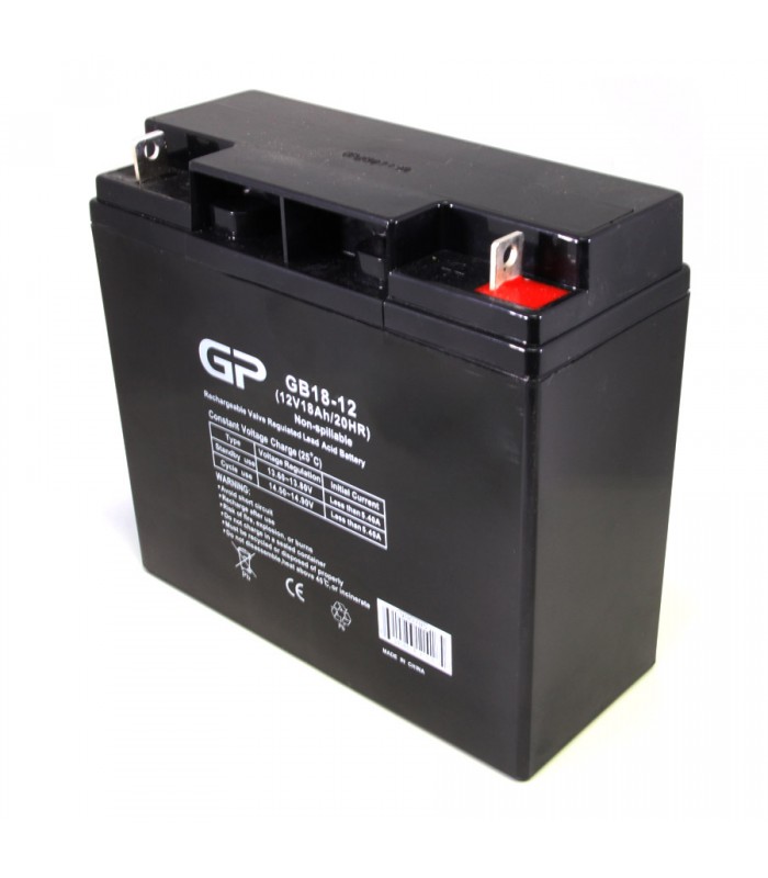 Rechargeable Sealed Lead-Acid Battery - 12 V - 18 Ah