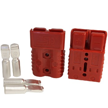RedLink Connecteur Anderson 2 pôles avec terminaux SG175A - 600V - 175A - Rouge