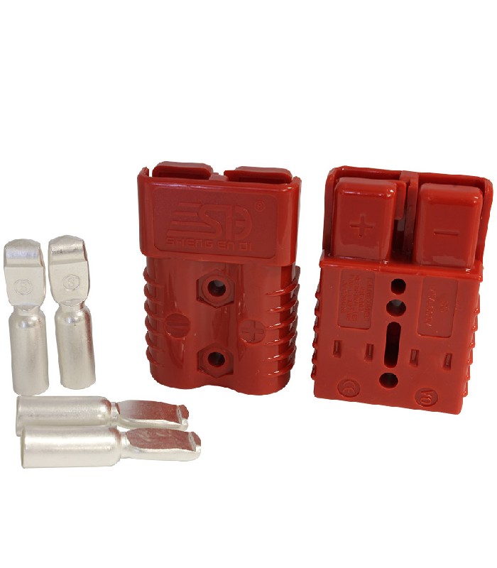 RedLink 2-Pole Anderson Connector with SG175A Terminals - 600V - 175A - Red