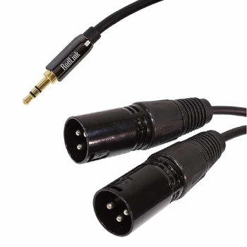 RedLink 3.5mm Male to 2x XLR Male Cable - 2M