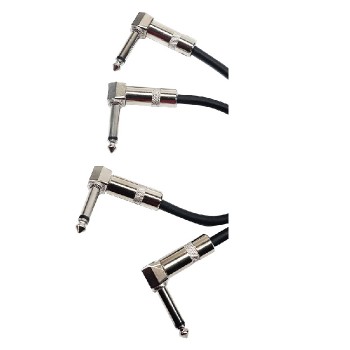 RedLink Câble 6.3 mm mâle à mâle à angle droit - Paquet de 2