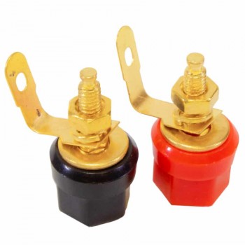 RedLink Banane Châssis - Paire de 2 - Rouge et Noir