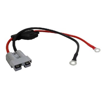 RedLink High-Current Anderson Connectors Extension with Ring Terminals and Fuse - 50A - 8AWG - 30cm