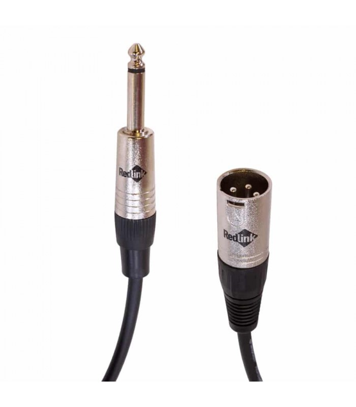 RedLink Male XLR cable to 1/4 in. Mono Male - 8m