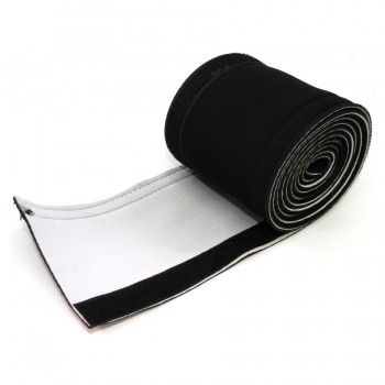 RedLink Enveloppe pour câbles en néoprène avec velcro - 11cm x 2m - Noir et blanc